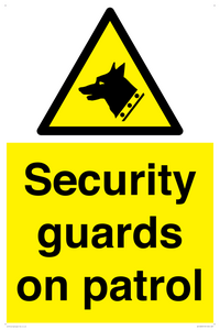 Security guards on patrol